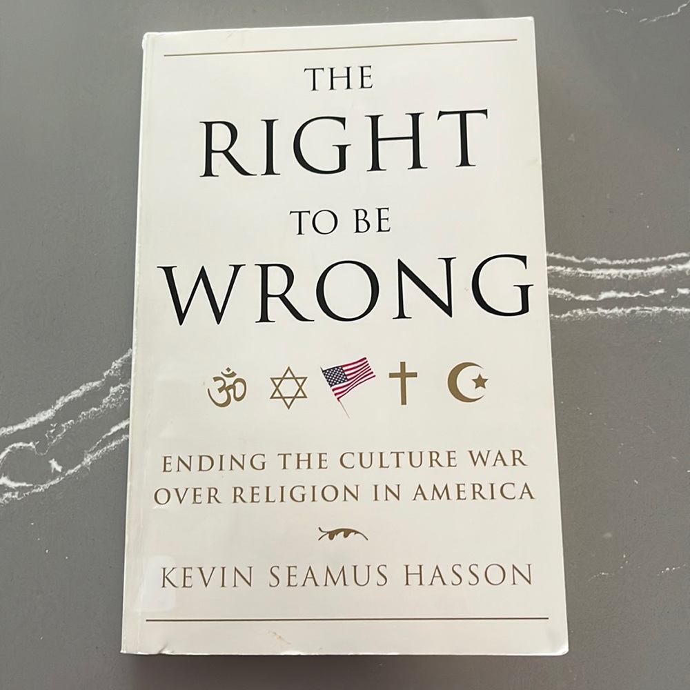 “The Right to be Wrong” paperback book